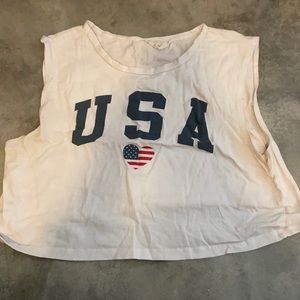 USA crop top